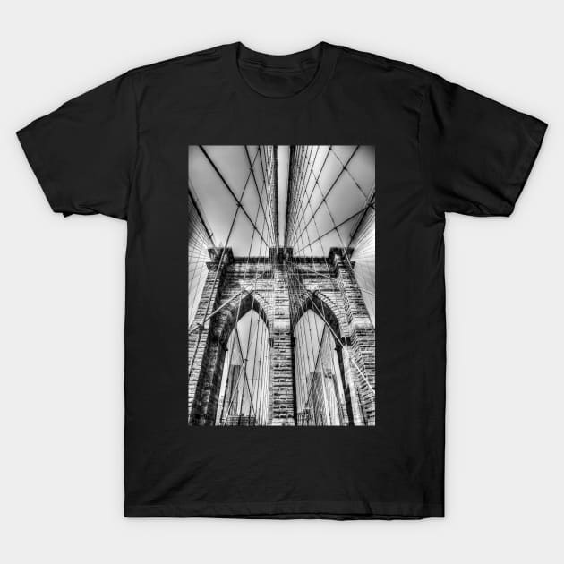 Brooklyn Bridge, New York City, USA T-Shirt by tommysphotos